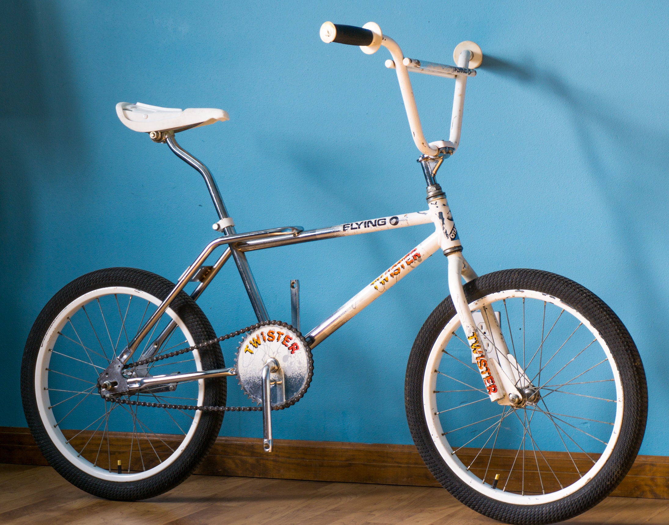 Vintage BMX Bike Freestyle Flying Otasco Twister Murray Chrome - Etsy België