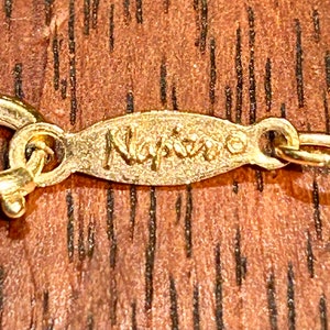 Vintage Napier Necklace Gold Tone Chain Retro Fashion Jewelry Signed 24 image 5