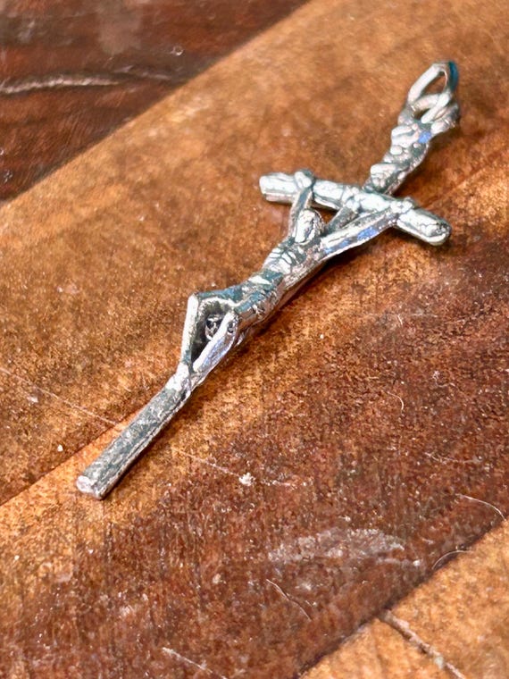 Tiny Delicate Crucifix Cross Jesus Religious Jewe… - image 3