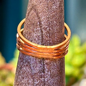 Handmade Copper Ring Vintage Retro Jewelry Unisex Gender Neutral Accessories image 7