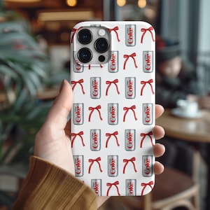 Diet Coke Phone Case, Diet Coke Lover, Coquette Aesthetic, Gift for Her, Gift for Diet Coke Lover, iPhone 16 15 14 13 Case