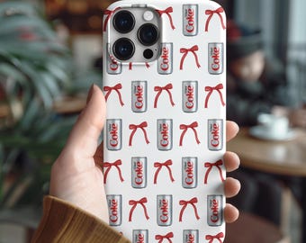 Diet Coke Phone Case, Diet Coke Lover, Coquette Aesthetic, Gift for Her, Gift for Diet Coke Lover, iPhone 16 15 14 13 Case