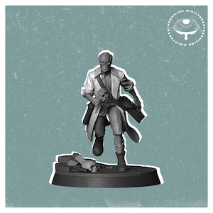 32mm Hardened Wasteland Doctor – Fallout RPG Mini | Post-Apocalyptic Figure | Vermilion Miniatures