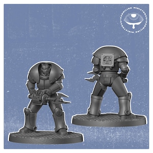 32mm Armored Collective Soldier – Fallout RPG Mini | Post-Apocalyptic Figure | Vermilion Miniatures