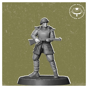 32mm Desert Patrol – Fallout RPG Mini | Post-Apocalyptic Figure | Vermilion Miniatures