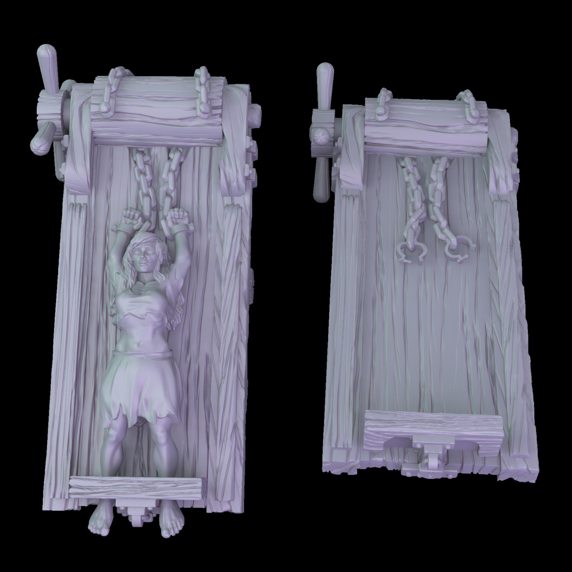 Medieval Toeture Rack Medieval Torture Rack | 32mm Scale D&D, Fallout, Wargame RPG Miniature ...
