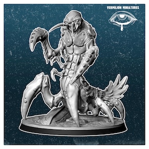 32mm Wasteland Shrimpcrawler – Fallout RPG Mini | Post-Apocalyptic Figure | Vermilion Miniatures
