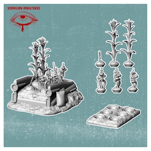 32mm Wasteland Car Trunk Planter Kit – Fallout RPG Mini | Post-Apocalyptic Figure | Vermilion Miniatures