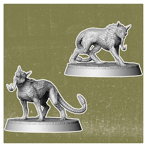 32mm Wasteland Mutated Wildlife Chimera – Fallout RPG Mini | Post-Apocalyptic Figure | Vermilion Miniatures