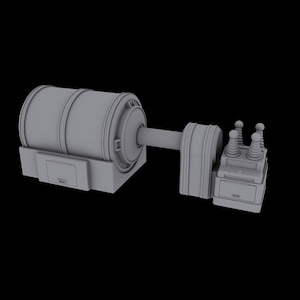 3D Printed Post-Apocalyptic Building Terrain - Power Generator | 20mm Scale Gaslands Style RPG Miniature | M3 Studios