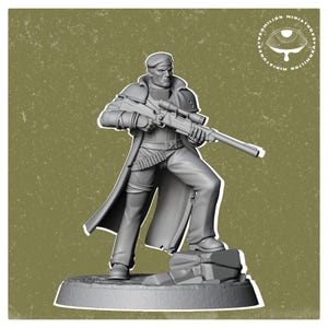 32mm Desert Patrol – Fallout RPG Mini | Post-Apocalyptic Figure | Vermilion Miniatures