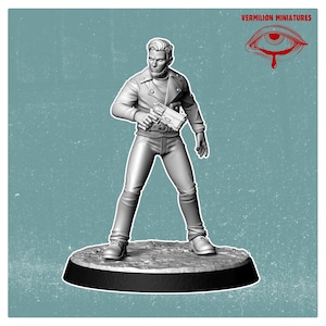 32mm Wasteland Hooligan – Fallout RPG Mini | Post-Apocalyptic Figure | Vermilion Miniatures