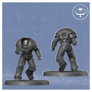 32mm Armored Collective Soldier – Fallout RPG Mini | Post-Apocalyptic Figure | Vermilion Miniatures