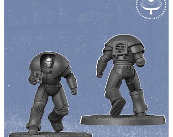 32mm Armored Collective Soldier – Fallout RPG Mini | Post-Apocalyptic Figure | Vermilion Miniatures