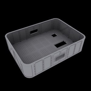 3D Printed Post-Apocalyptic Building Terrain - Atomic Waste Depot | 20mm Scale Gaslands Style RPG Miniature | M3 Studios