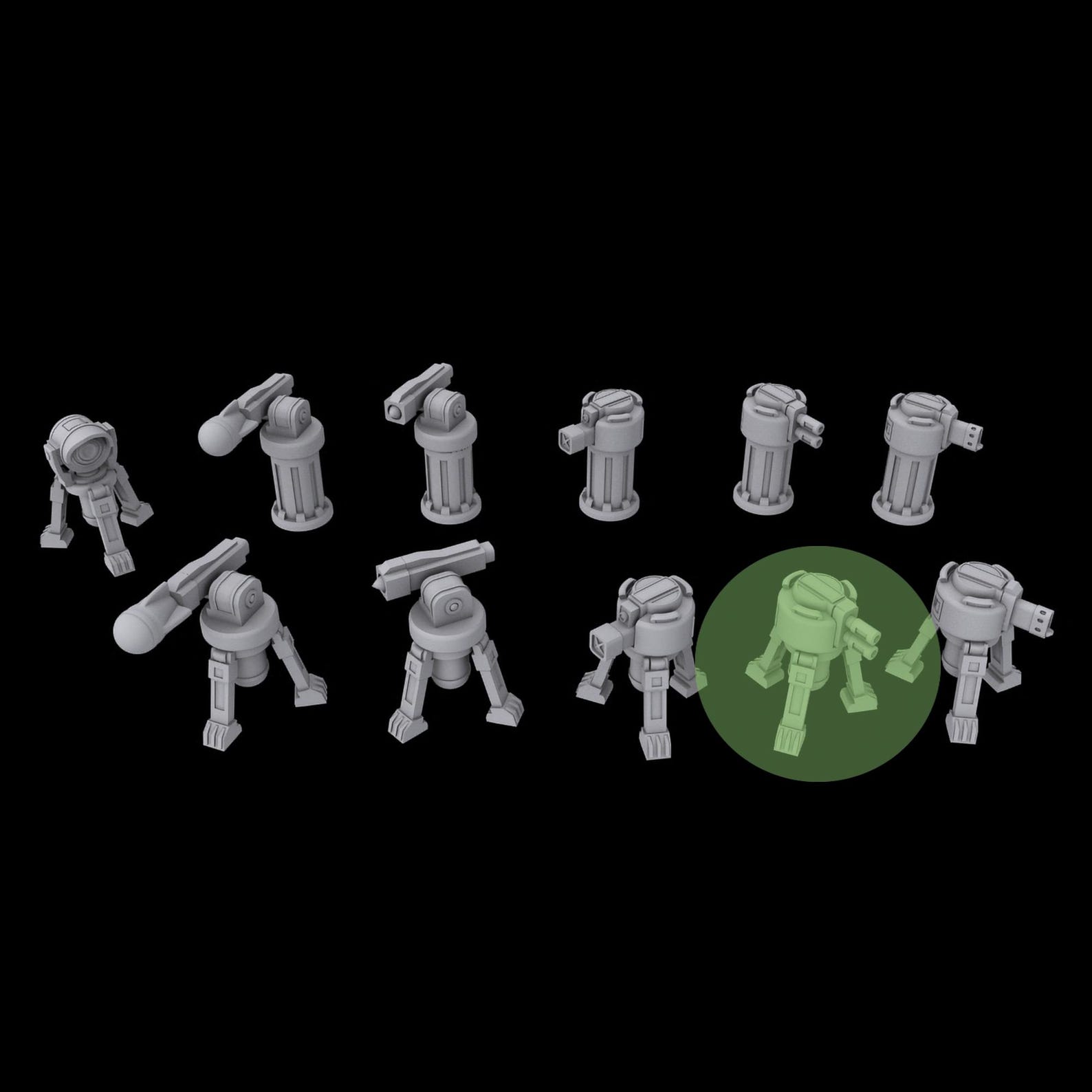 3D Printed Post-apocalyptic Building Terrain - Ballistic Turret With ...