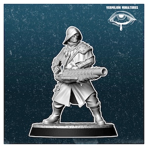 32mm Misty Island Fisherman – Fallout RPG Mini | Post-Apocalyptic Figure | Vermilion Miniatures