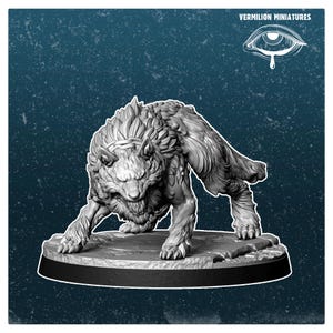 32mm Wasteland Mutated Wildlife Mutedog – Fallout RPG Mini | Post-Apocalyptic Figure | Vermilion Miniatures