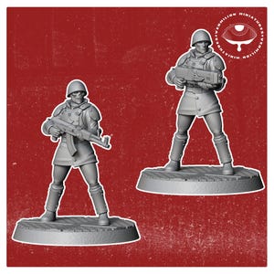 32mm Red Menace Soldier – Fallout RPG Mini | Post-Apocalyptic Figure | Vermilion Miniatures