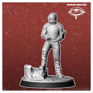 32mm Wastelander Replicant Scientist – Fallout RPG Mini | Post-Apocalyptic Figure | Vermilion Miniatures