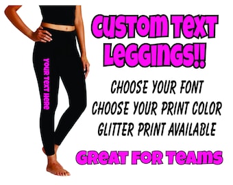 personalized yoga pants