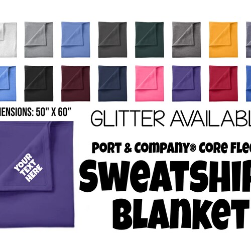 Fleece Sweatshirt Blanket Custom Blanket Personalized Etsy