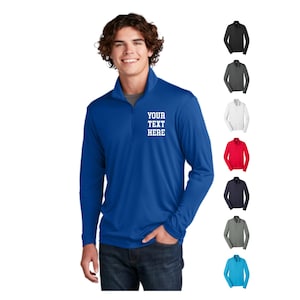 Personalized 1/4-Zip Pullover, Sport-Tek PosiCharge®Competitor 1/4-Zip Pullover, Quarter Zip, Performance Shirt, Moisture Wicking ST357