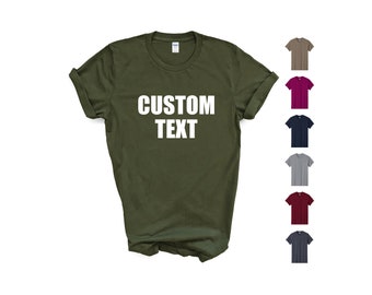 Camiseta Gildan personalizada: Camiseta unisex de algodón personalizada