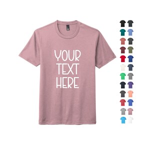 Custom Printed Tee, Personalized Shirt, Custom Text, District Perfect Tri Tee, Super Soft, Triblend, Custom Tee, Custom Shirt DM130