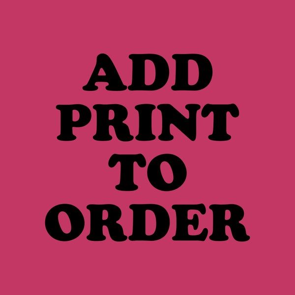 Add Print to Any Shirt Order - ADD5
