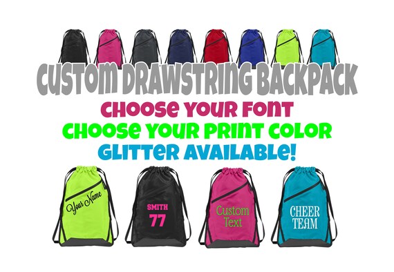 cinch sacks personalized