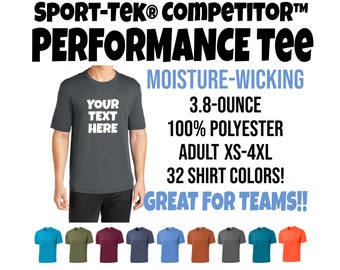 Custom Sport-Tek Performance Tee, Moisture Wicking Polyester