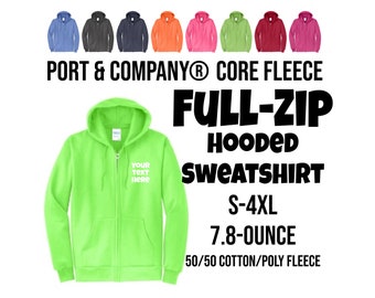 Port & Company Core Fleece Full-Zip Hooded Sweatshirt, Product