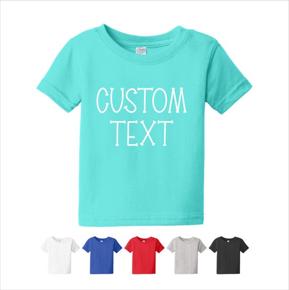 Custom Kids Shirt, Personalized Infant Cotton Tee