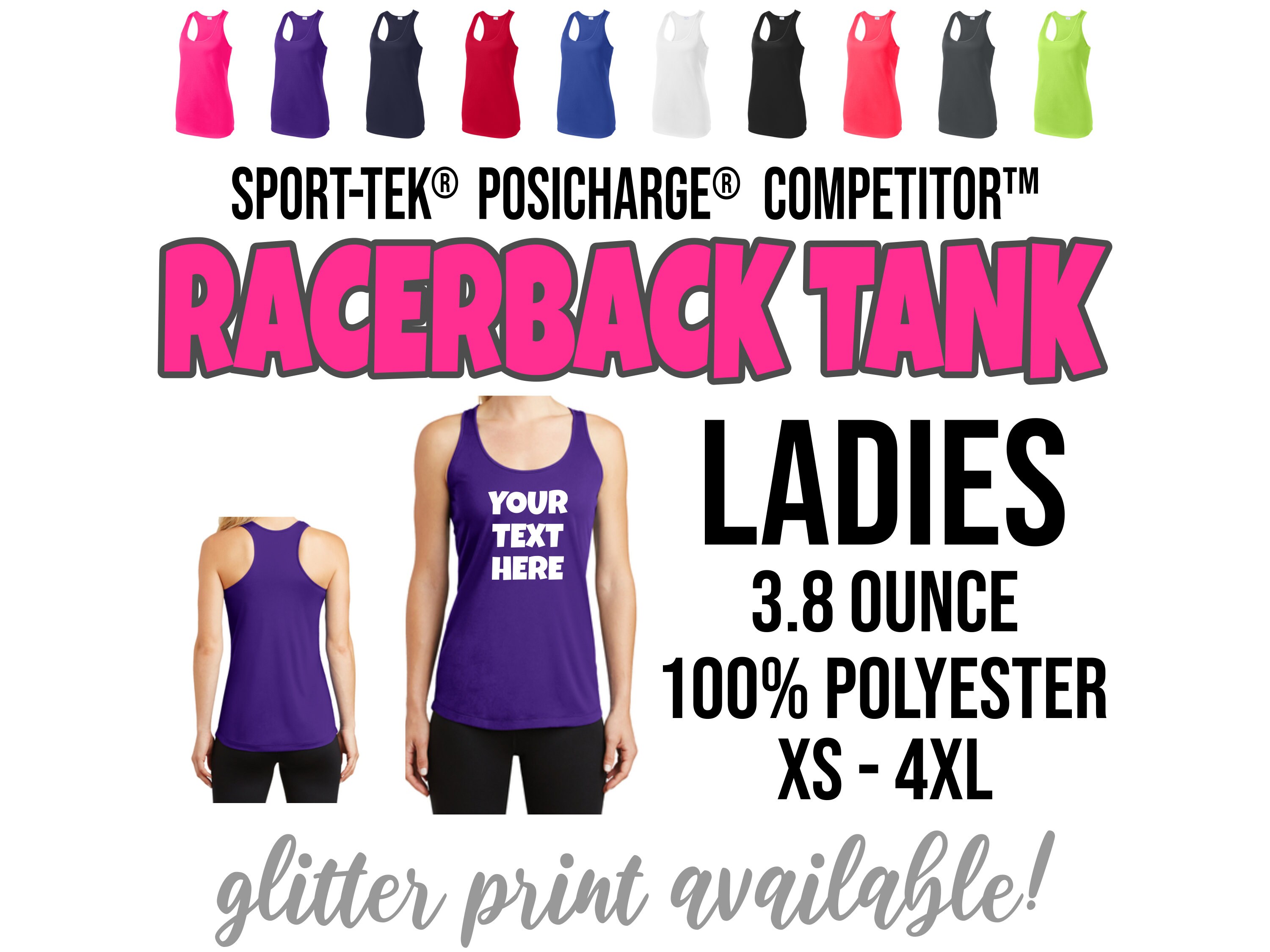 Sport-Tek Ladies Posicharge Competitor Racerback Tank Lst356 - Iron Grey -  XS 