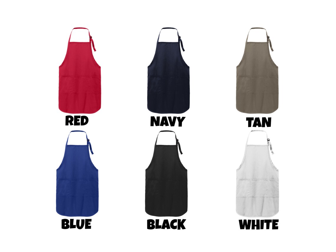 Custom Apron Custom Text Apron Personalized Apron Custom Etsy