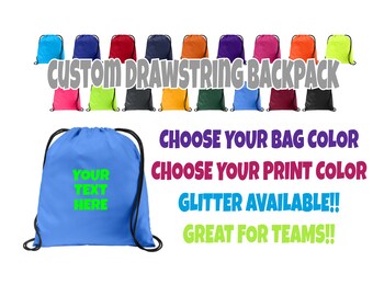 design your own drawstring bag
