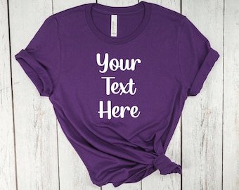 Custom Short Sleeve Shirt: Unisex Bella+Canvas Tee