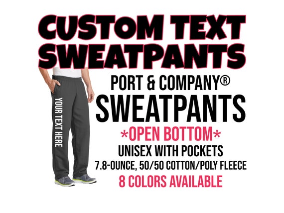 UNISEX Fleece Sweatpants With Pockets 