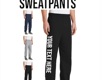 Custom Unisex Sweatpants Personalized Sweatpants with Pockets PC90P