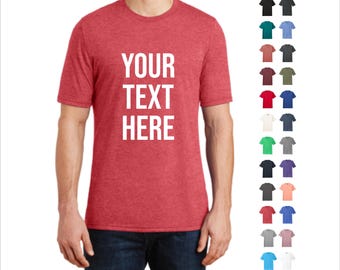Camiseta Tri-Blend con texto personalizado, camiseta personalizada supersuave