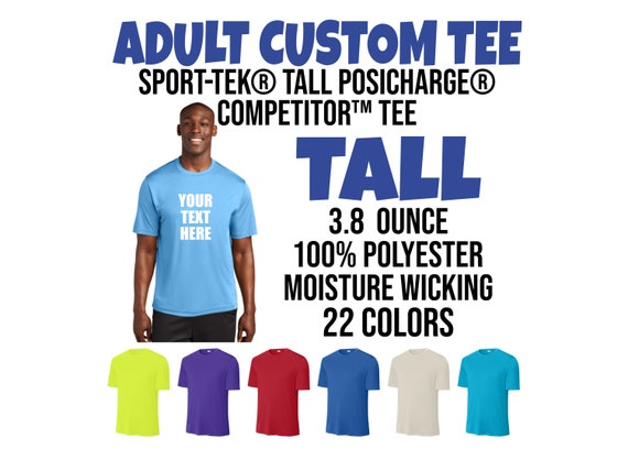 Sport-Tek Tall PosiCharge Competitor Tee - Moisture-Wicking Performance T-Shirt For Sports & Workouts - View #4