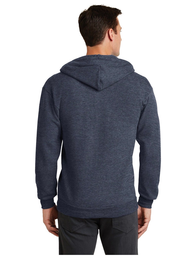 Custom Zip Up Hoodie Port & Company® Core Fleece Full-Zip | Etsy