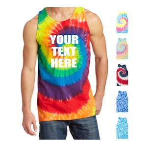 Tie Dye Tank Top - Etsy