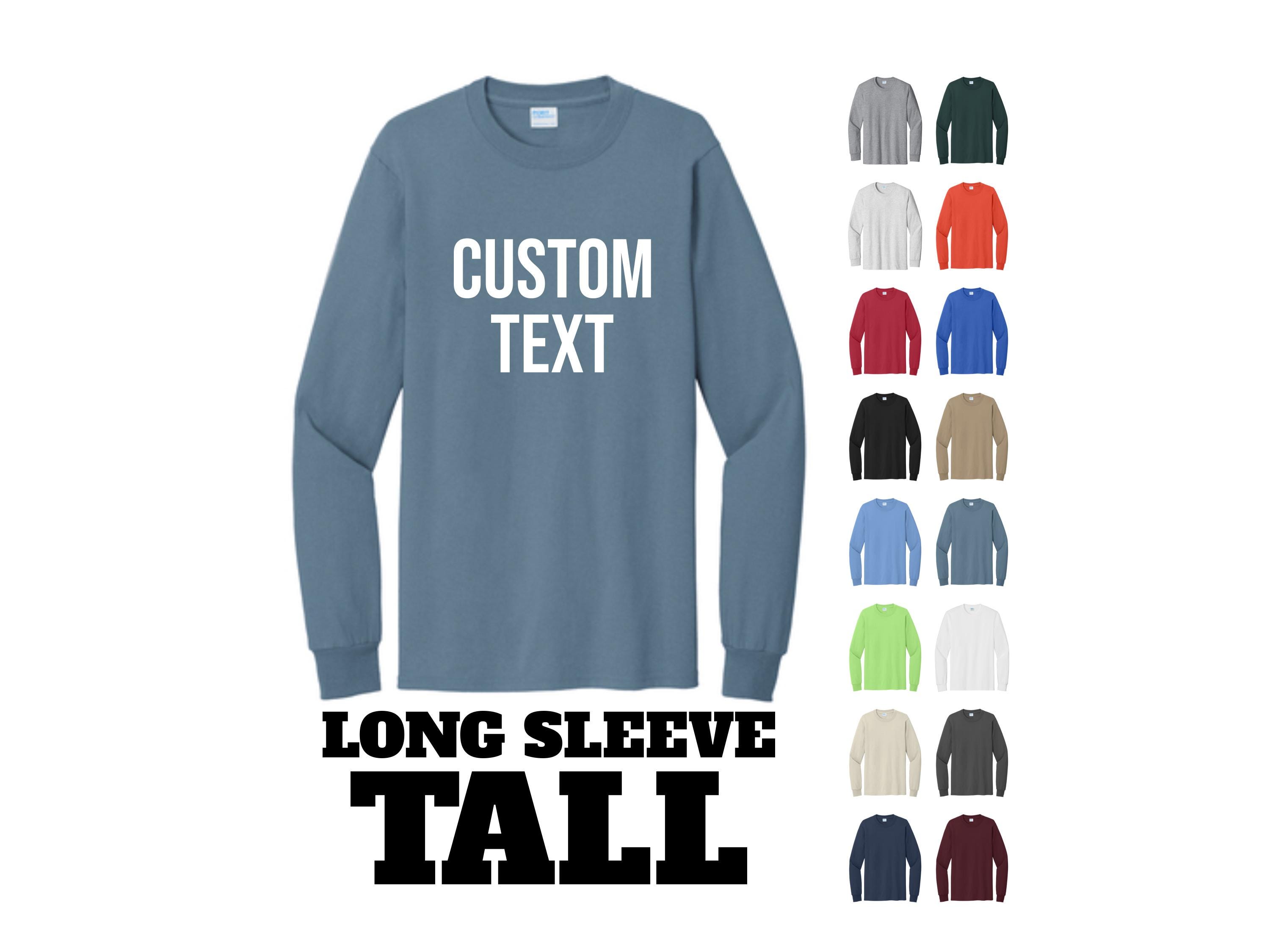 Port & Company Tall Long Sleeve T-Shirt - Core Blend, Red, Size XLT - View #6