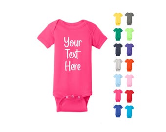 Custom Baby Bodysuit, Personalized Baby Shower Gift