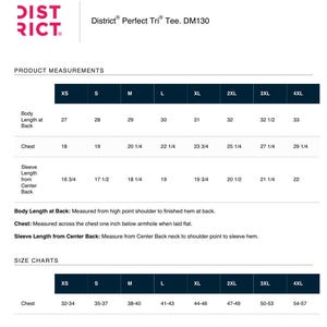 Custom Text Tri-Blend Tee, District Super Soft Personalized Shirt image 5