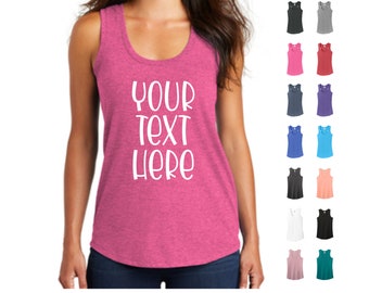 Custom Ladies Racerback Tank: Personalized Soft Tri-Blend