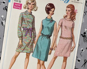 Simplicity 7719 UNCUT Vintage Sewing Pattern for Misses Dress Size 14