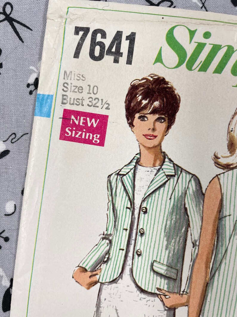 Simplicity 7641 UNCUT Vintage Sewing Pattern for Misses 4-H Dress & Jacket Size 10 image 3